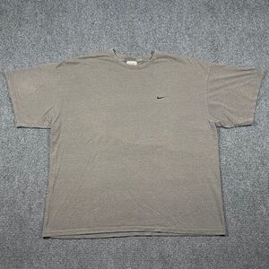Vintage 90s Y2K Nike T-Shirt Silver Tag Gray Mens Size XL #1093